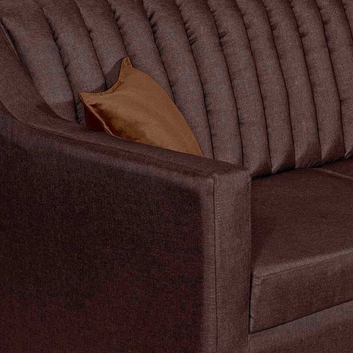 Juego de Living Dise&ntilde;o A&M Home Isabella Sof&aacute; 3 Cuerpos + 2 Sillones 1 Cuerpo Chocolate