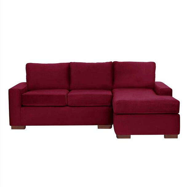 Sofá Seccional Derecho Latam Home Livorno 3 Cuerpos Burdeo