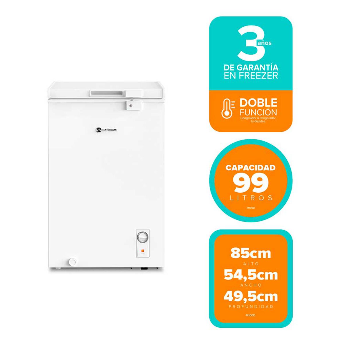 Freezer Horizontal Mademsa M100D 99 lts&nbsp;