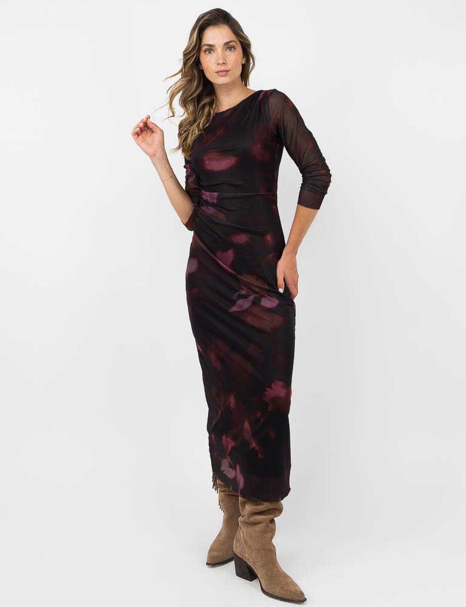 Vestido Maxi Manga Larga Mujer Zibel