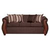 Juego de Living Ruzam Mobel Begoña Sofá 3 Cuerpos + Dos Sillones 1 Cuerpo Lino Café