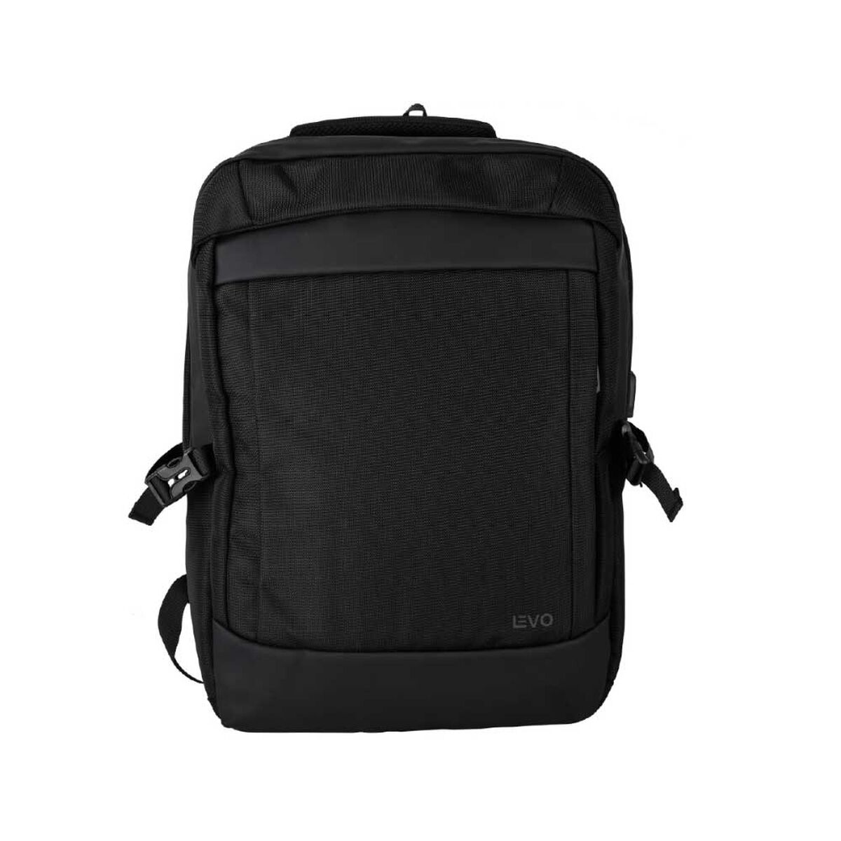 Mochila Notebook Levo Wolf Negra 15,6" + Funda Gris 15,6"