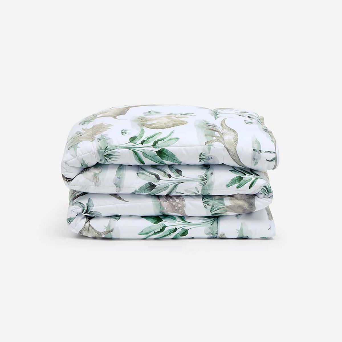 Plum&oacute;n Rosen 1,5 Plazas Kids Dinos Blanco/Verde/Caf&eacute;