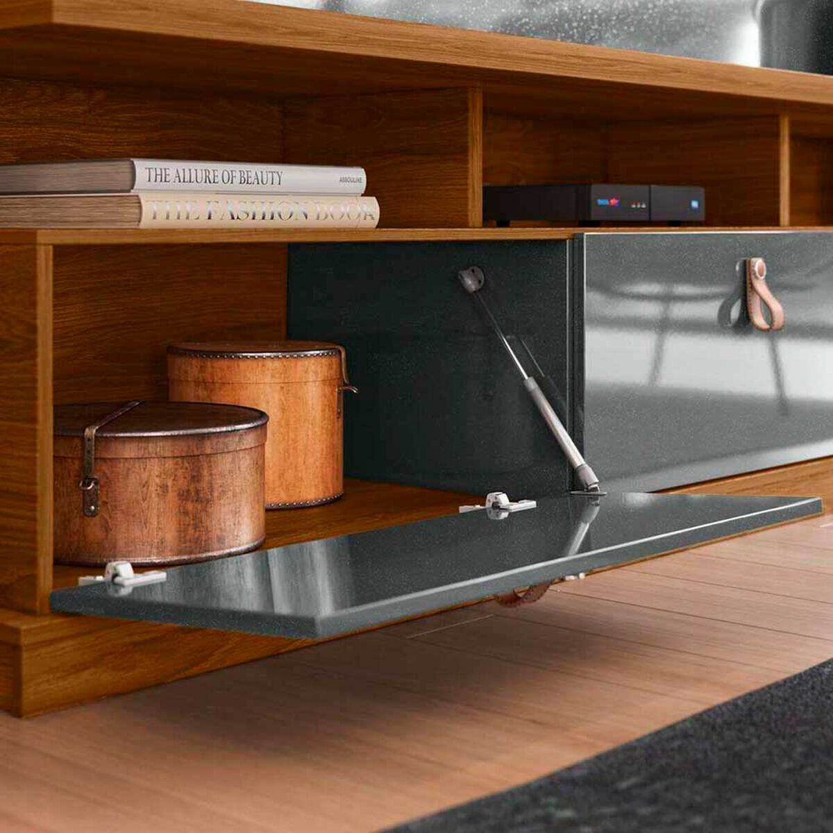 Panel TV Onessta Bilbao Freijo Cinza Hasta 75"