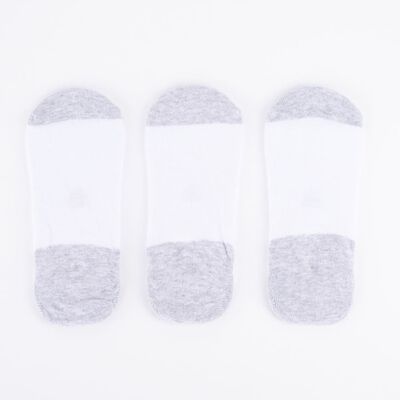 Pack 3 Calcetines Mujer Icono Blanco