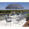 Juego de Comedor para Terraza Casanova 6 Sillas Negro