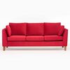 Sof&aacute; Barra Design Estocolmo 3 Cuerpos Rojo