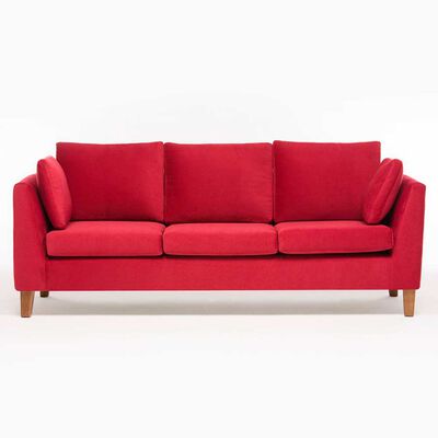 Sofá Barra Design Estocolmo 3 Cuerpos Rojo