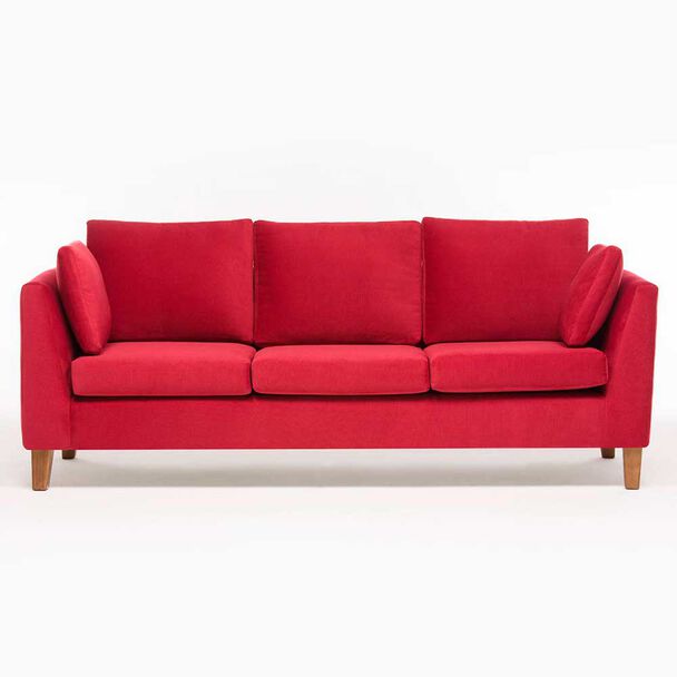 Sofá Barra Design Estocolmo 3 Cuerpos Rojo