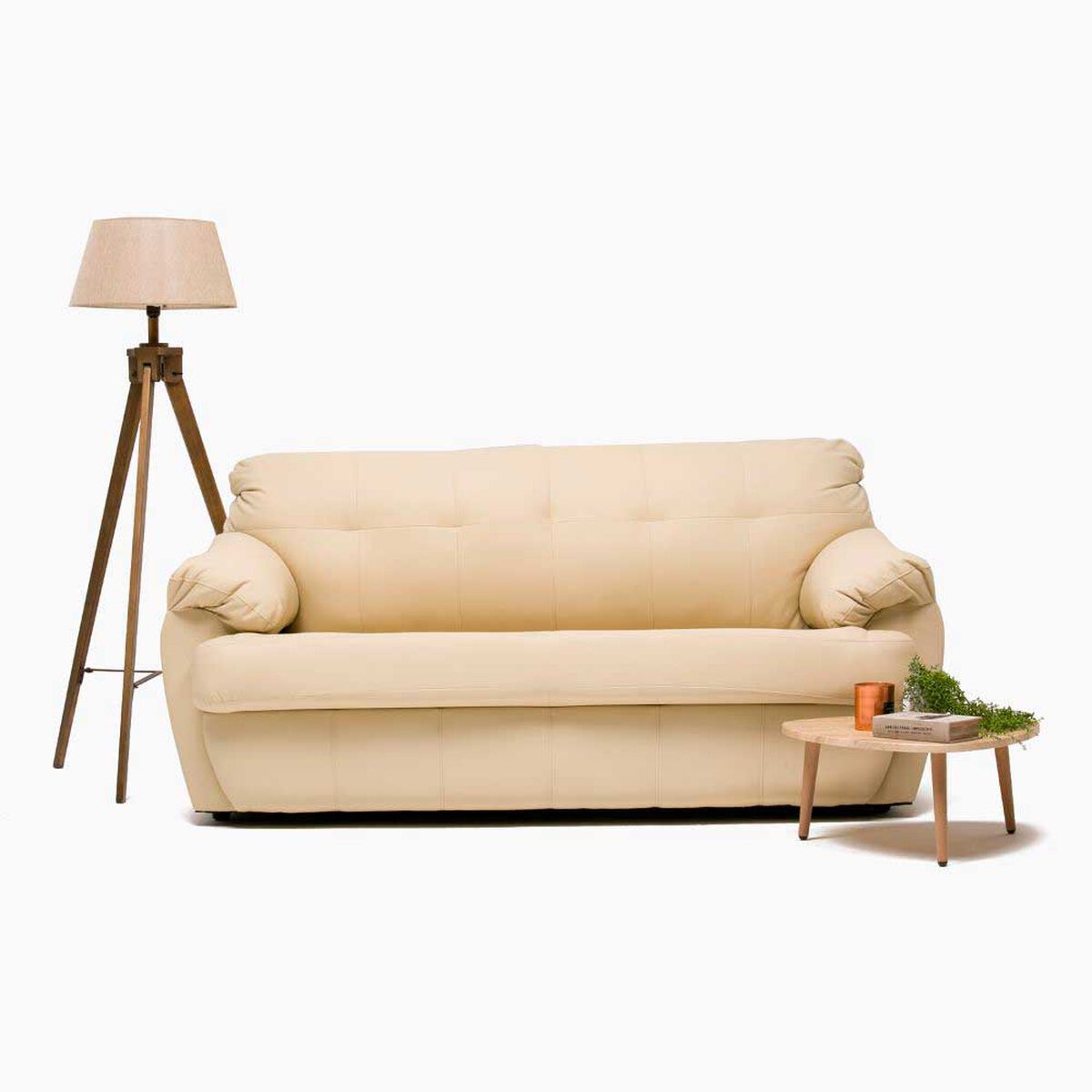 Sof&aacute; Cabsur Caburga 3 Cuerpos PU Beige