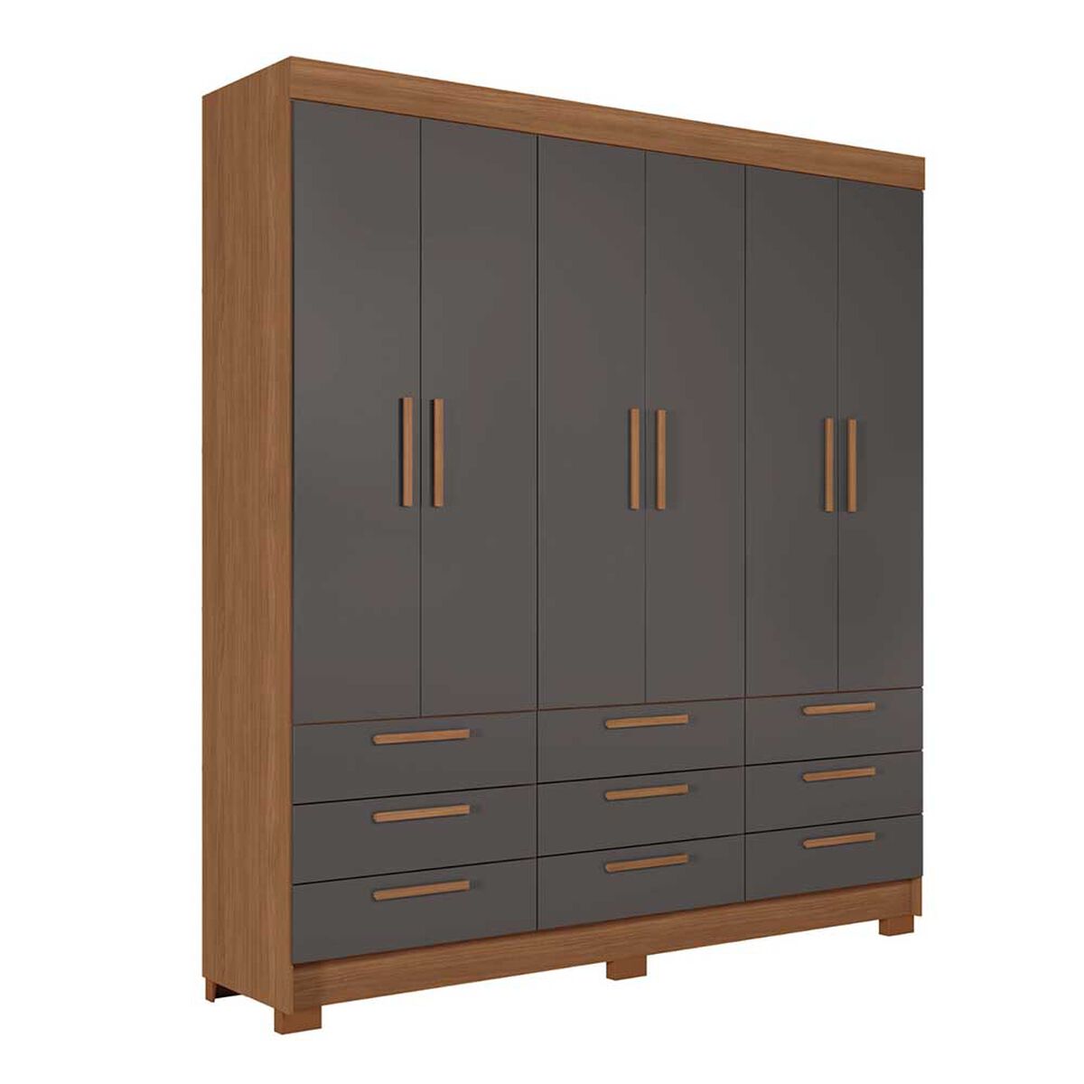 Clóset Onessta Colombo 6 Puertas 9 Cajones Grafito