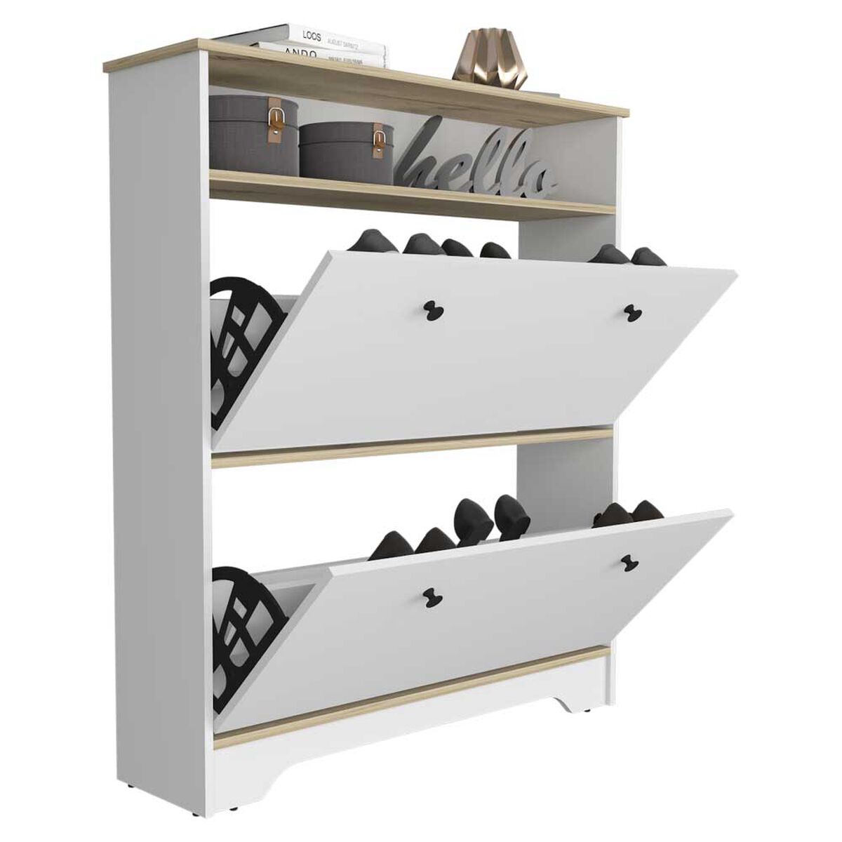 Cómoda TuHome Bi Color Blanco Duna 2 Puertas
