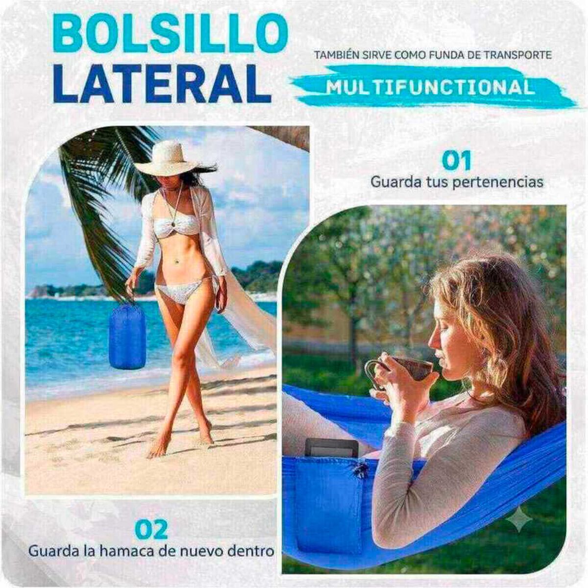 Hamaca Compacta Azul Pro Outdoor