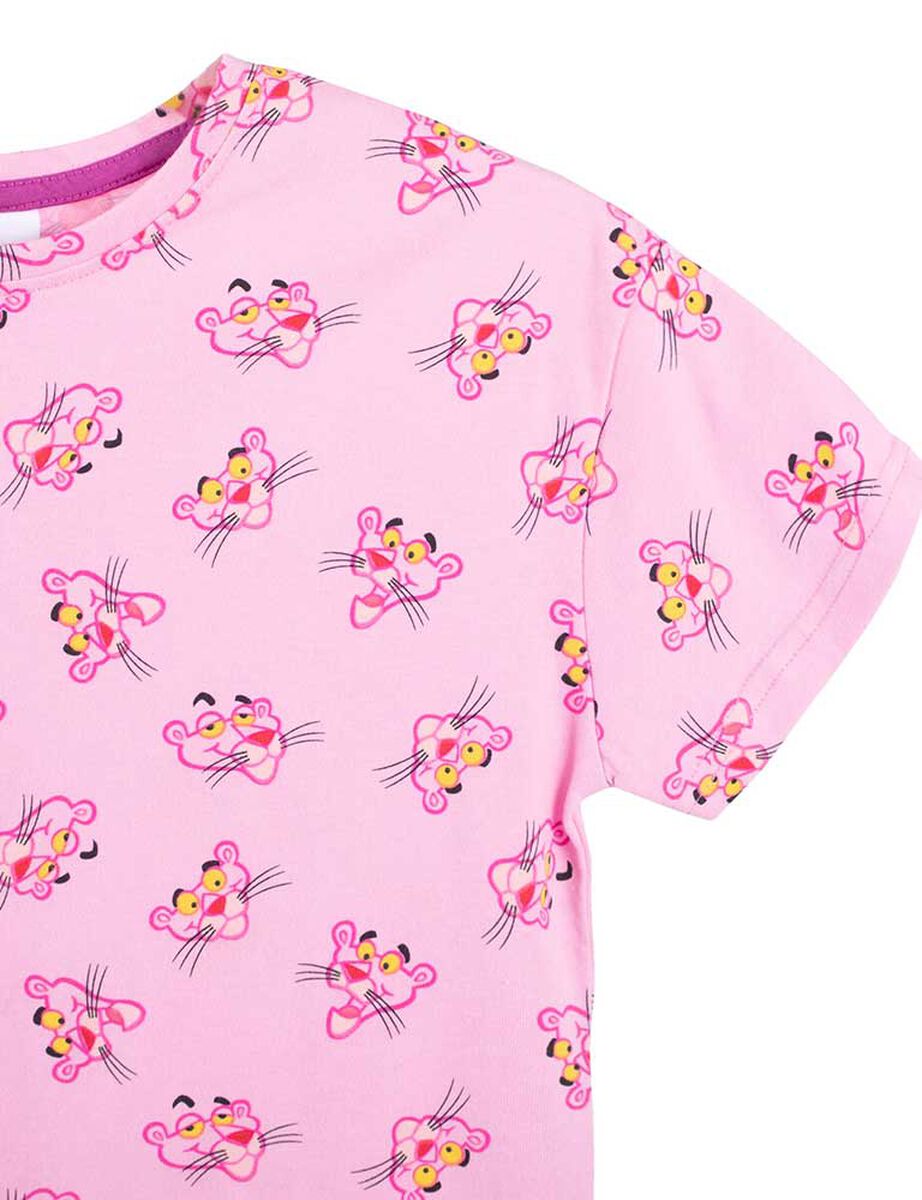 Polera de Algodón Niña Pantera Rosa
