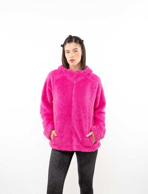 Imagen 1 del producto Polerón Deportivo Mujer Black County Fucsia, Negro