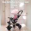 Triciclo 3 en 1 con Apoya Pies 360°LuBabycas Negro