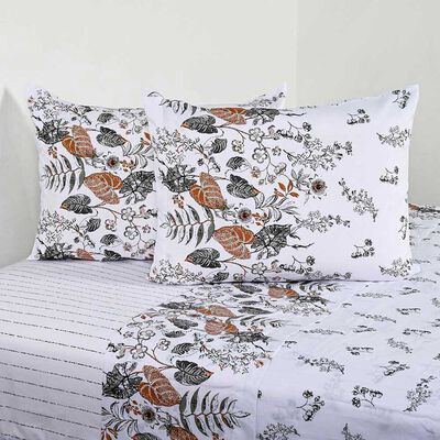 Juego de Sábanas Cannon 200 Hilos King Foliage Blanco