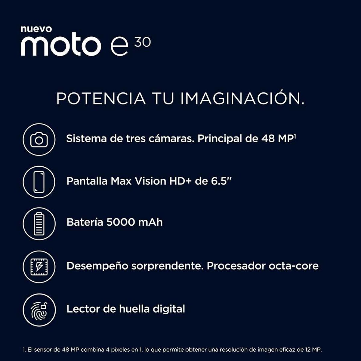 Celular Motorola Moto E30 32GB 6,5" Gris Liberado
