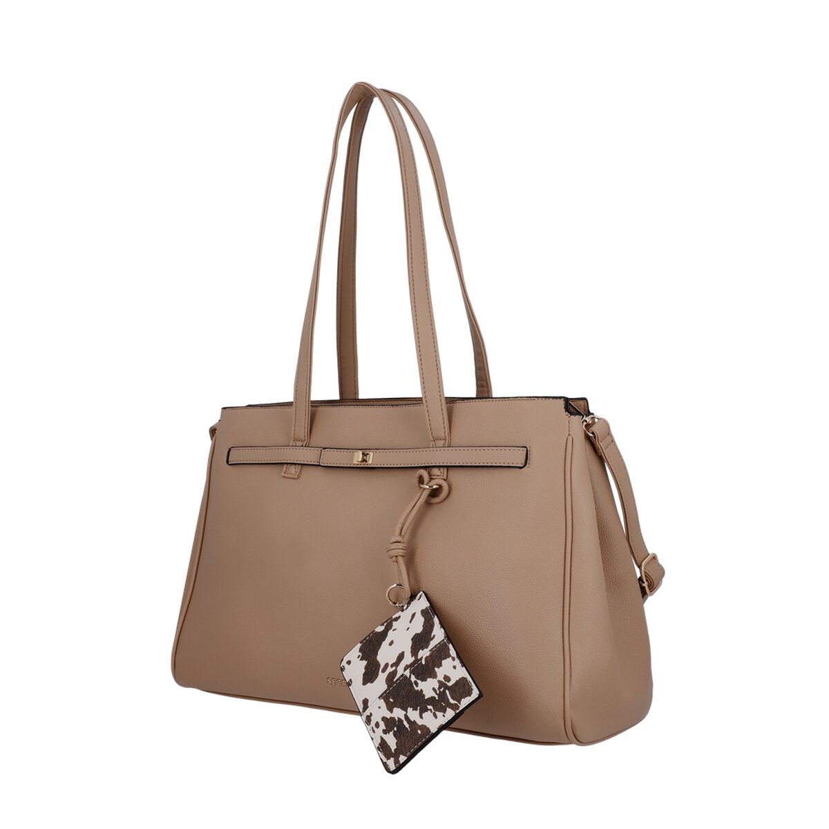 Cartera de Mujer Porta Laptop 16" Secret Serbia SC7 Grande Caf&eacute;