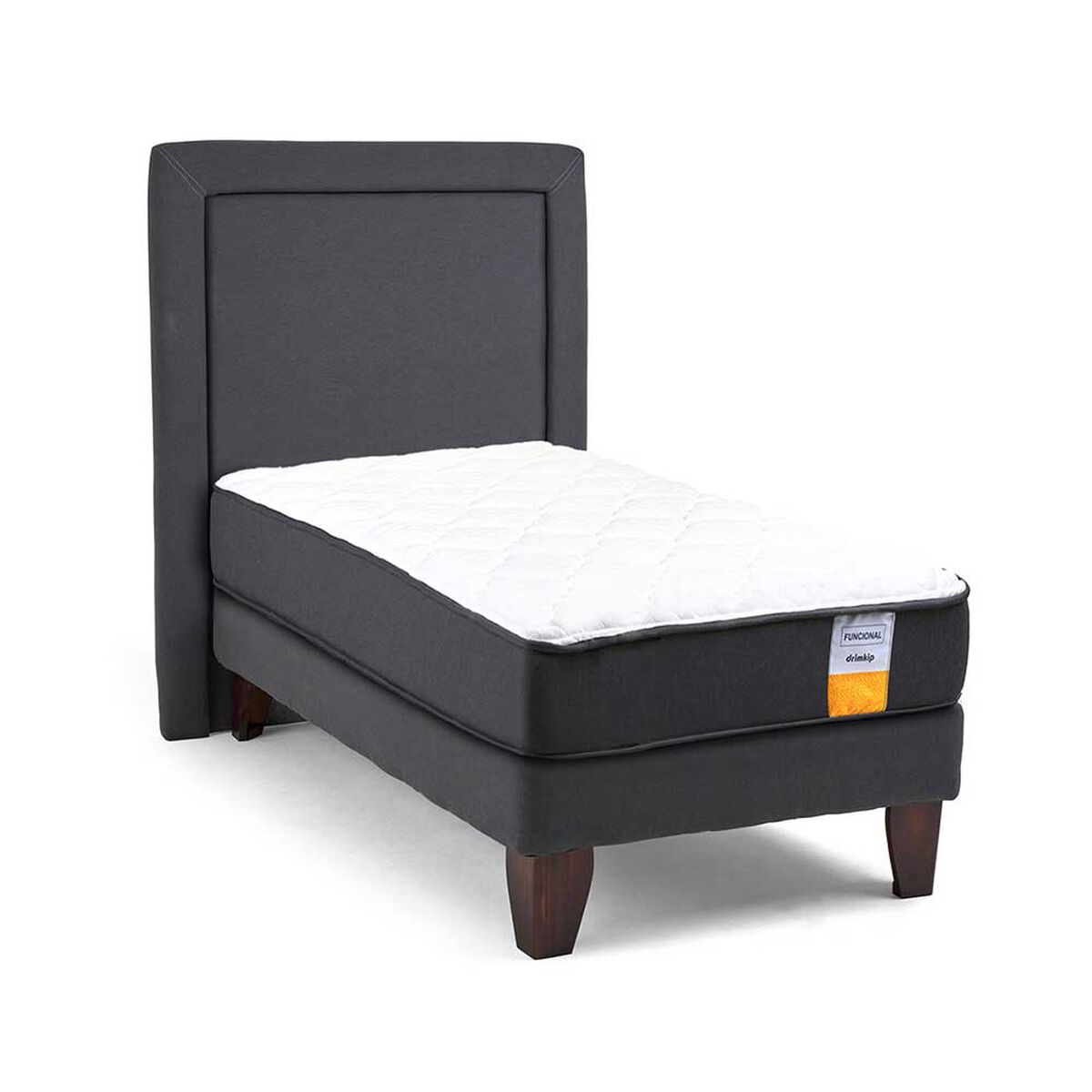 Cama Europea Drimkip 1 Plaza Funcional + Respaldo