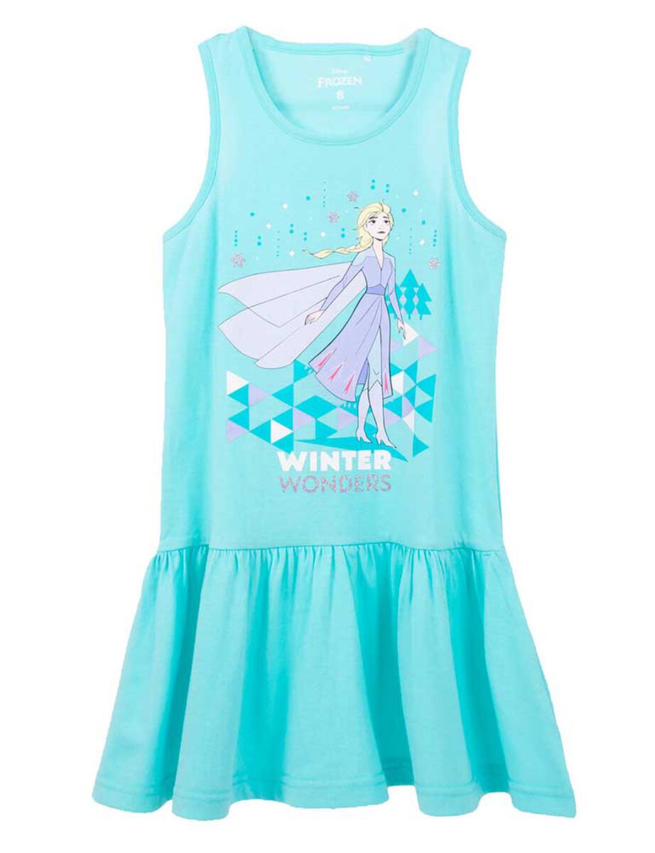 Vestido de Algodón Niña Frozen