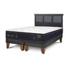 Cama Europea CIC Base Dividida King Grand Premium + Respaldo Torino Negro
