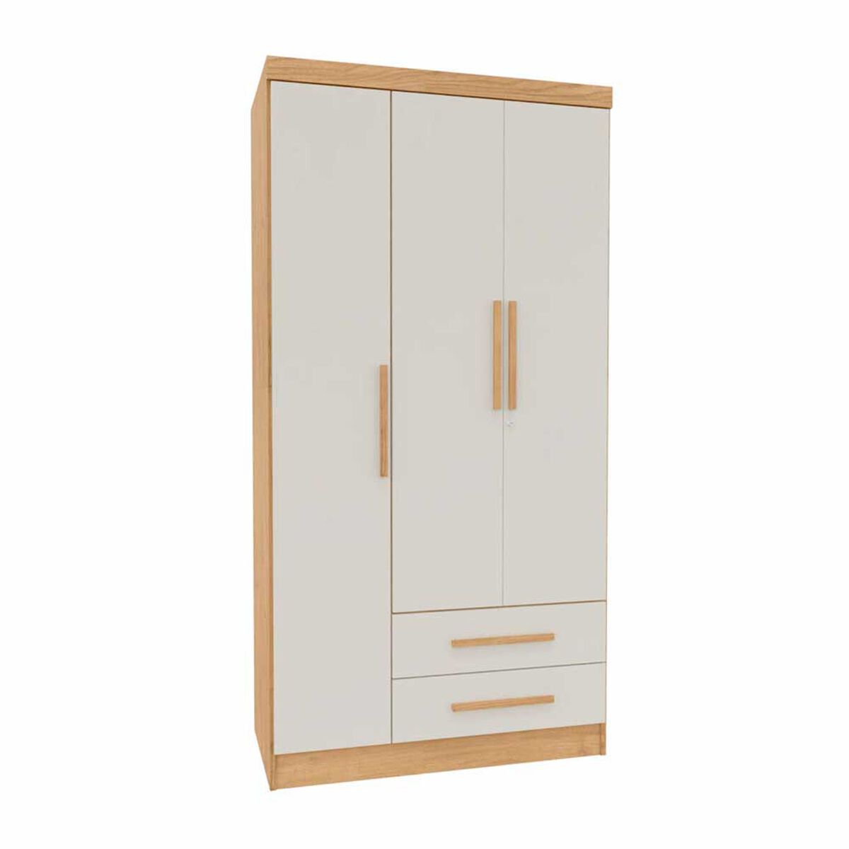Closet Yardas Leticia 3 Puertas 2 Cajones Arena