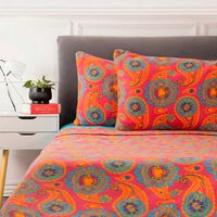 Juego De Sábanas Polar Casanova 2 Plazas Paisley