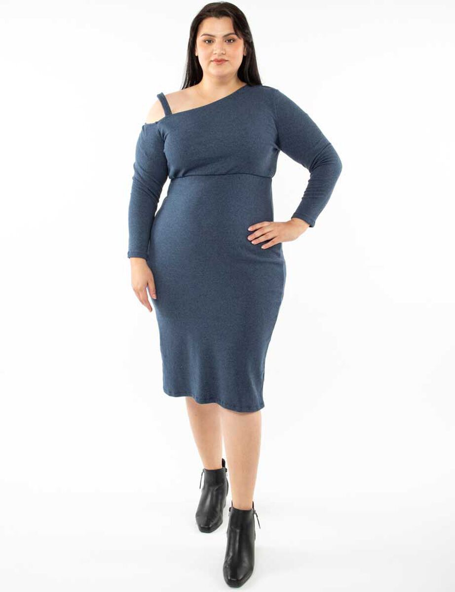 Vestido Corto Manga Larga Mujer Extralindas