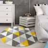 Alfombra  Modalfo Florida Amarilla 160 x 160 cm