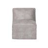 Sof&aacute; Cama Latam Home Cuero Kentucky Bari 1 Cuerpo Gris