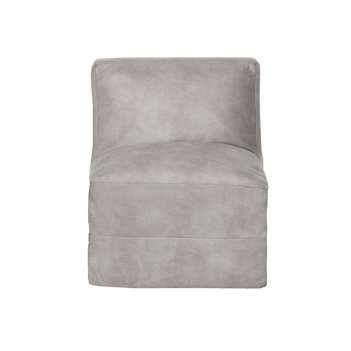 Sof&aacute; Cama Latam Home Cuero Kentucky Bari 1 Cuerpo Gris