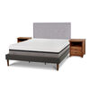 Cama Europea CIC Curve King Balance + Respaldo Ganges  + 2 Veladores Indo