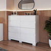 Cómoda Vekkahome Lara 8 Cajones Blanco
