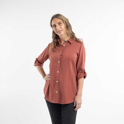 BLUSA LINO MANGA LARGA MUJER PORTMAN CLUB