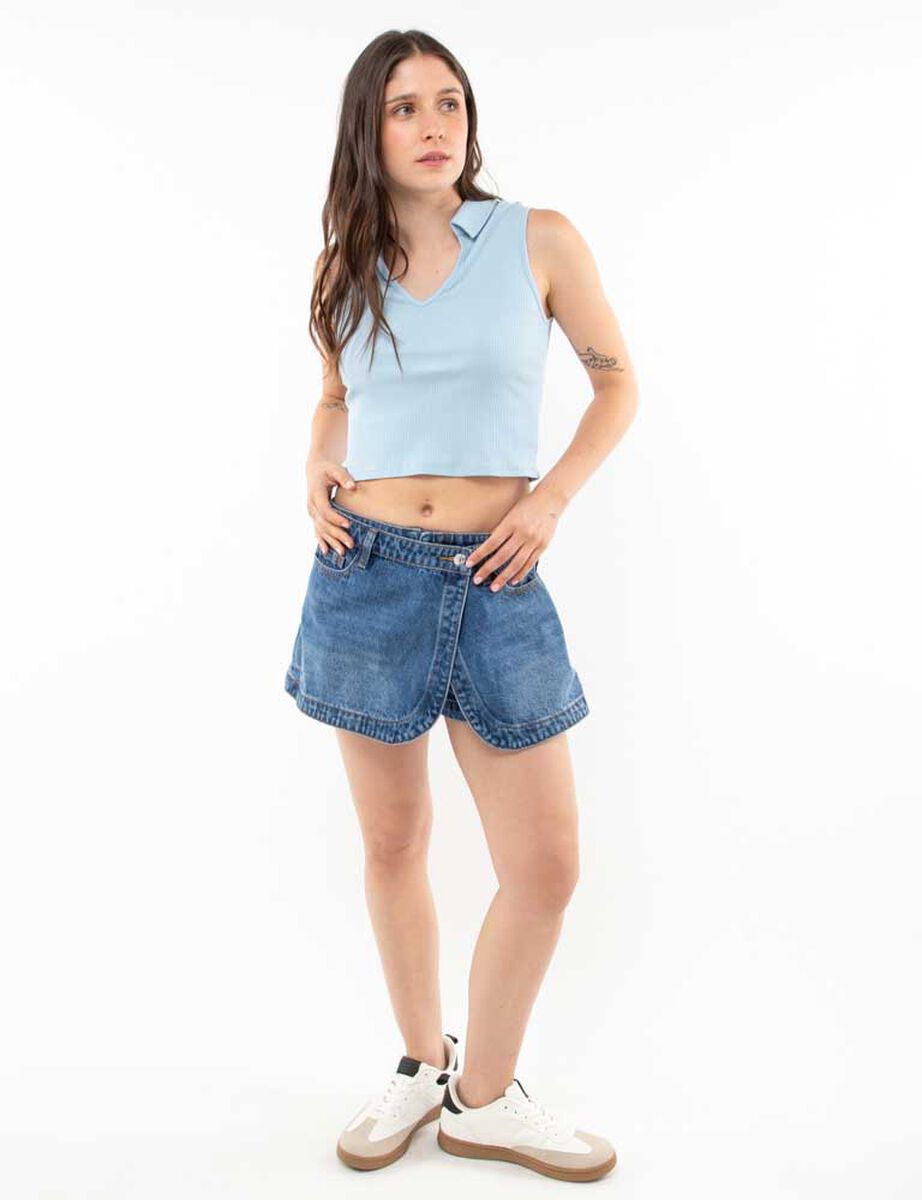 Falda Short Denim Mujer Icono