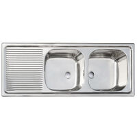 Lavaplatos Derecho Empotrable Con Rebalse Splendid 1235X435 cm