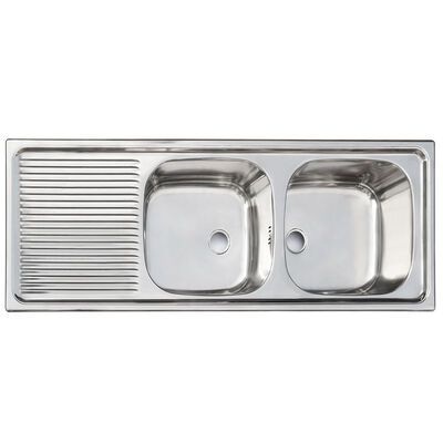 Imagen 1 del producto Lavaplatos Derecho Empotrable Con Rebalse Splendid 1235X435 cm