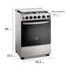 Cocina a Gas Mademsa FM4SSC 4 platos Inox