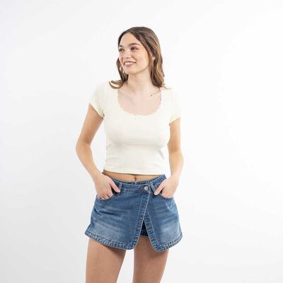 POLERA MANGA CORTA MUJER ICONO