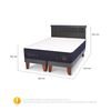 Cama Europea CIC Base Dividida 2 Plazas S&uacute;per Premium + Respaldo Dublin