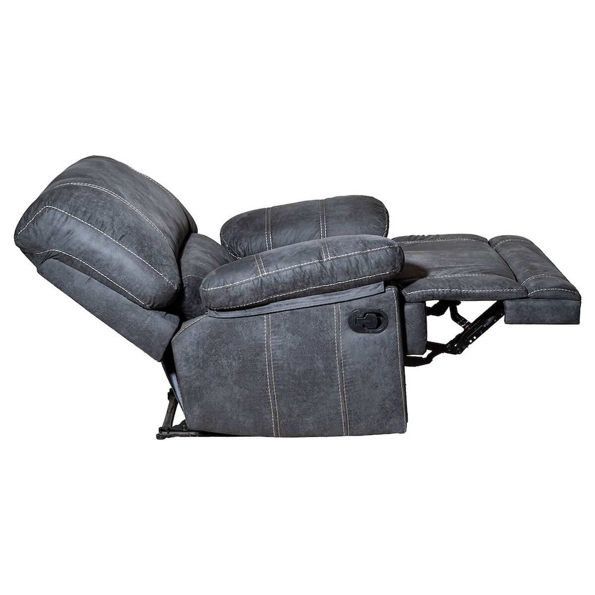 Juego de Living Reclinable Daniels Castle Sof&aacute; 3 Cuerpos + 2 Bergere Gris