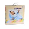 Saco Bebe con Broche Animalistos Celeste Bebesit