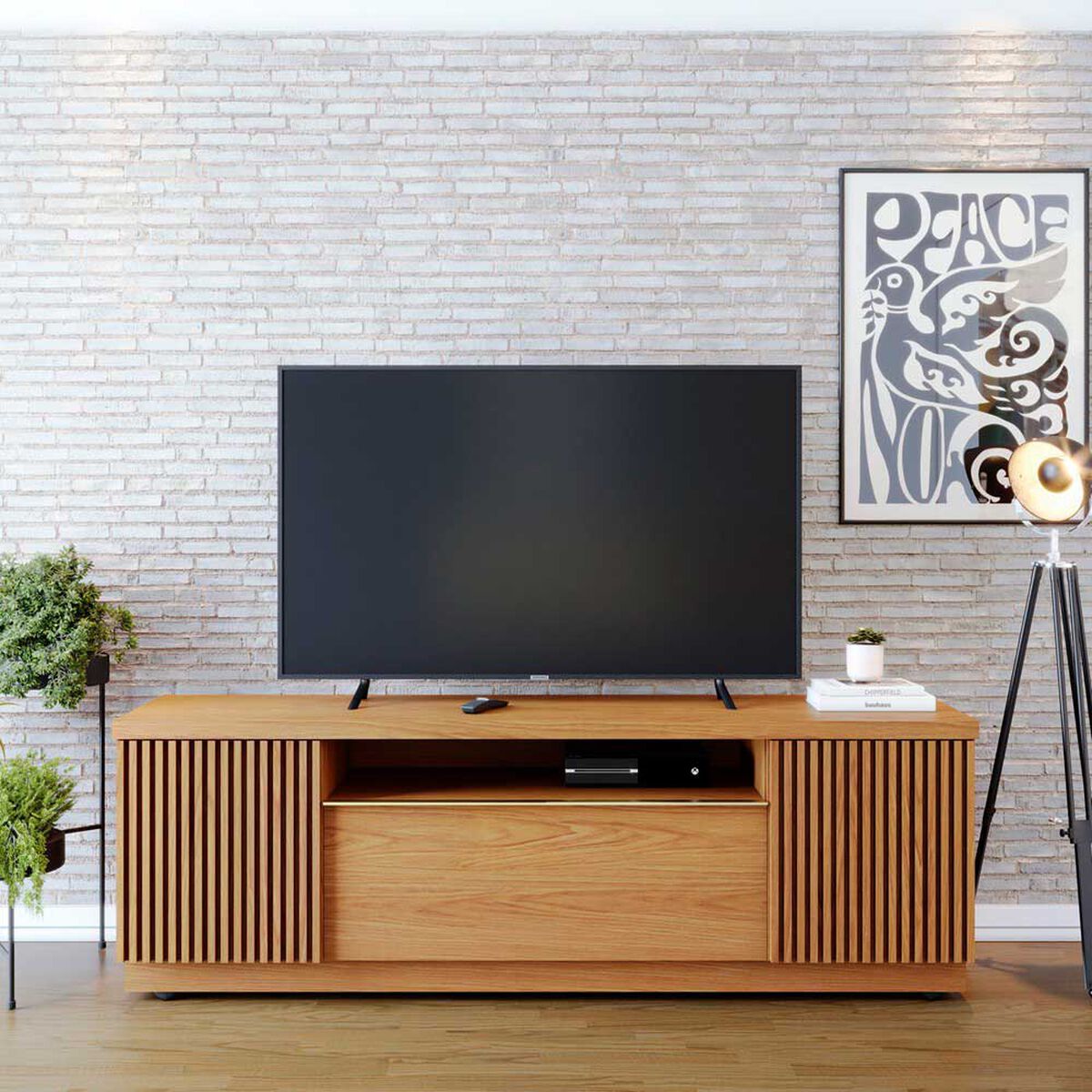 Rack TV Manaus Altavision Hasta 70" Café