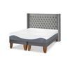 Cama Europea CIC Base Dividida King Alaska + Respaldo Sesia