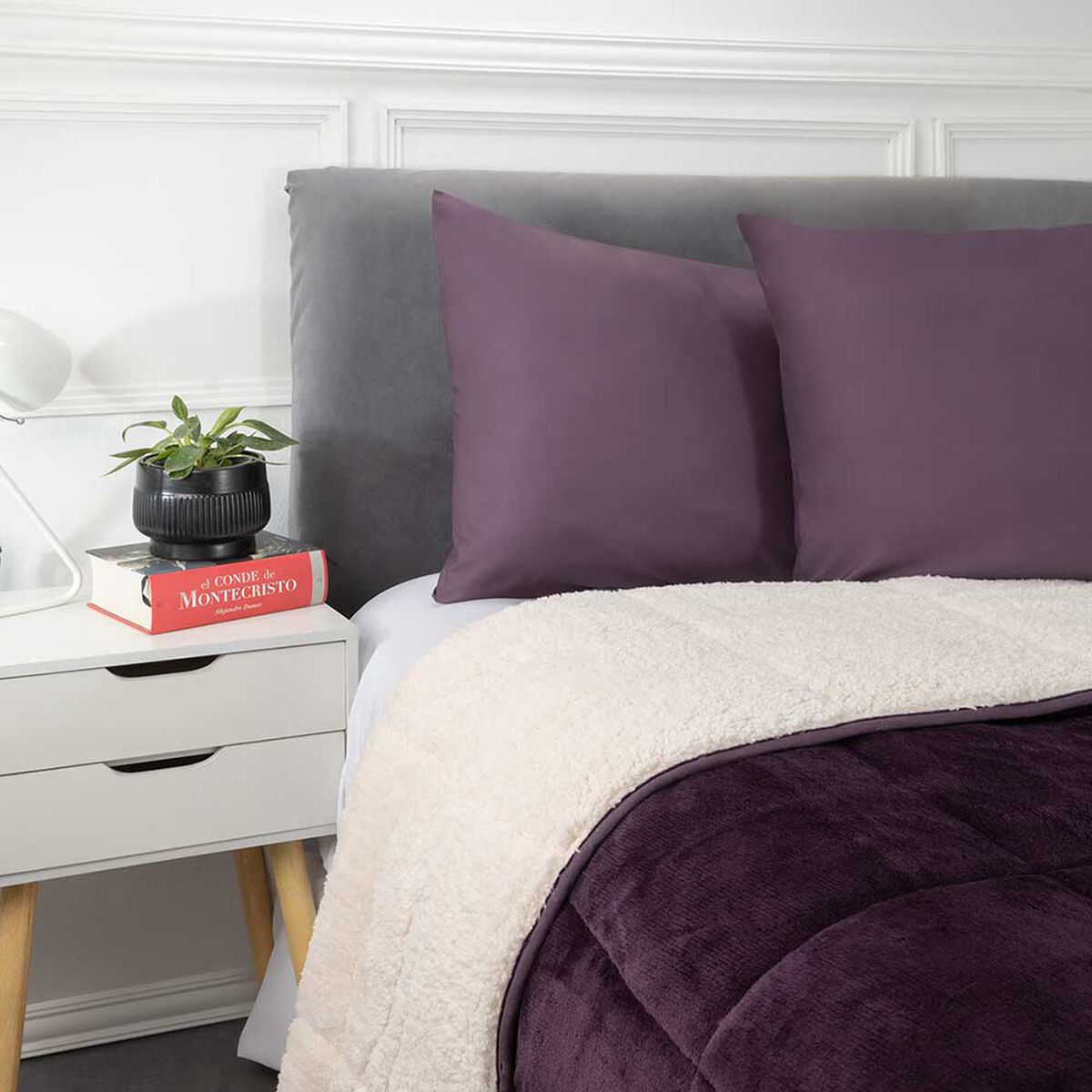 Plumón Flannel Sherpa Casanova 2 Plazas Mora