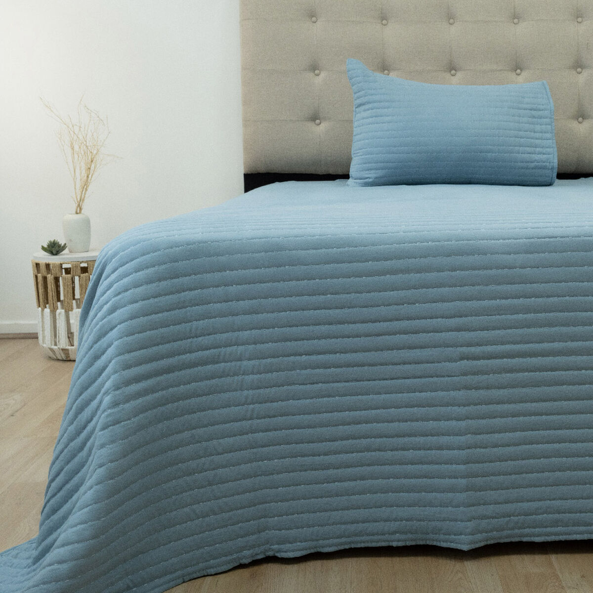 Quilt Doral 1,5 Plazas Lumi Marne  Azul