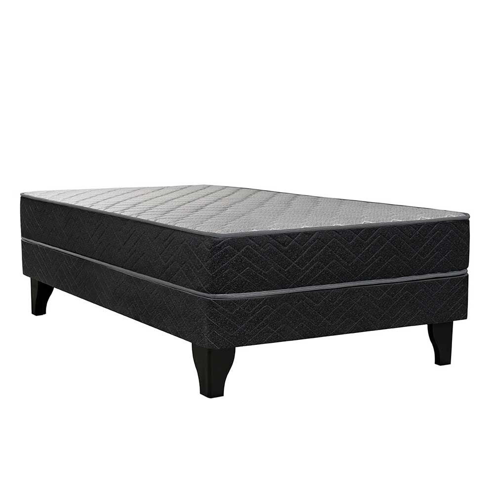 Cama Europea Celta 1,5 Plazas Atlantis Black