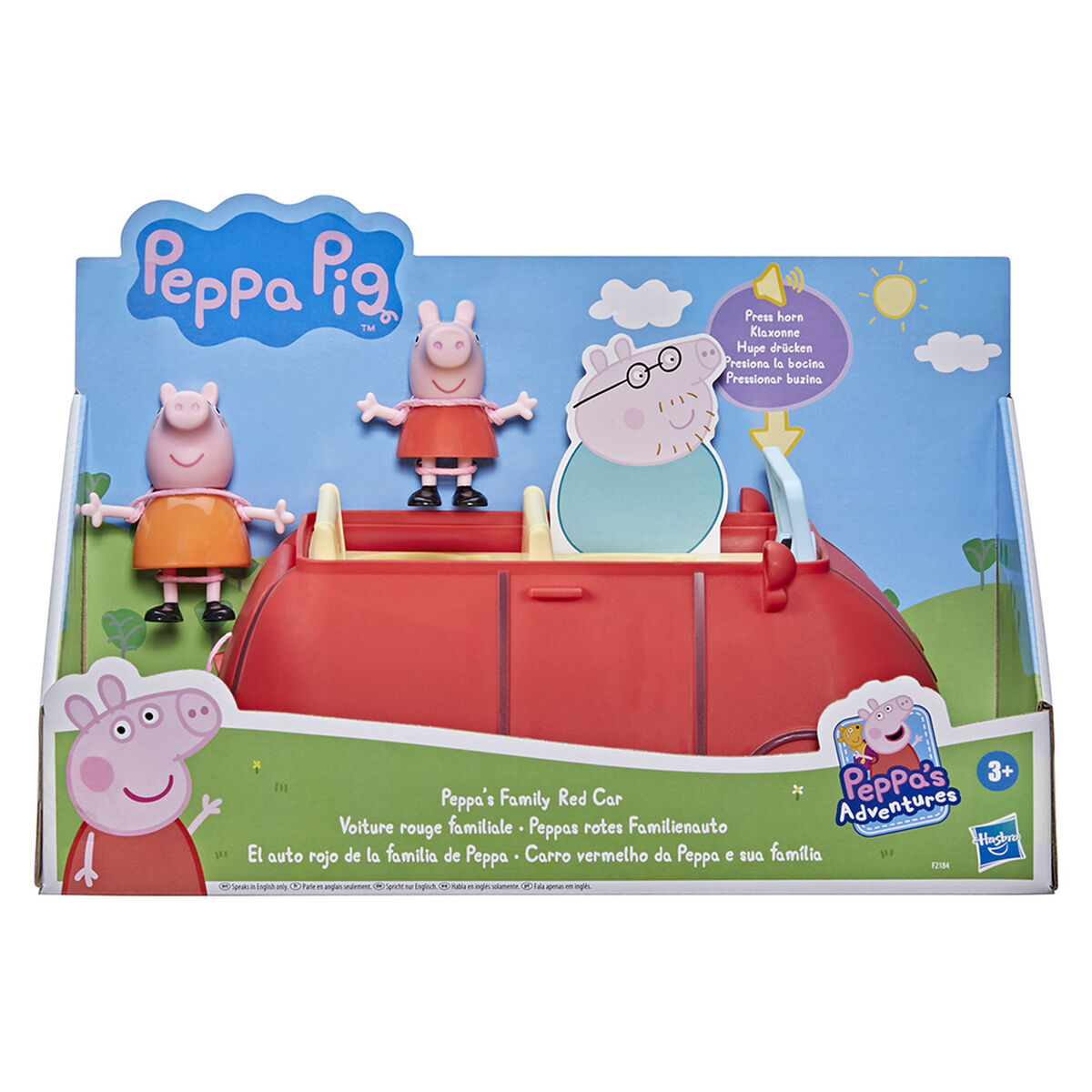 Peppa Pigpa Pig Auto Rojo Familiar