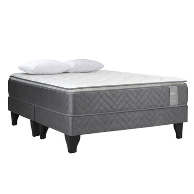 Imagen 1 del producto Cama Europea Celta Carbono King + 2 Almohadas Cotton 50 x 90 cm